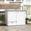 Armoire de rangement extérieure imperméable, boîte de rangement extérieure en résine pour meubles de jardin, outils de jardin