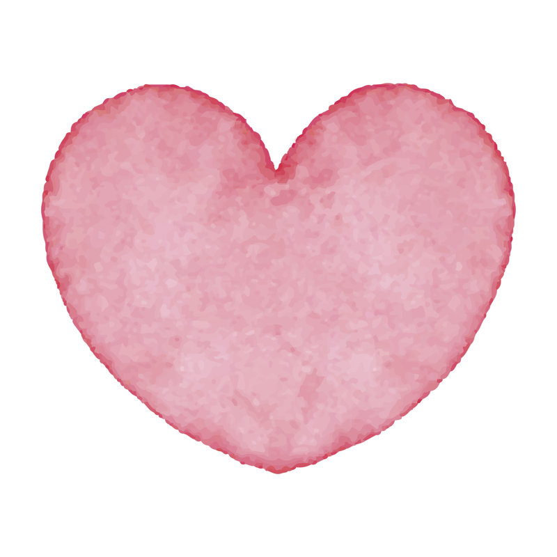 Watercolor Heart by Paket - Wrapped Canvas Painting, 122cm H x 122cm W