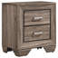 Ensemble de chambre avec grand lit 5 pièces Bello, brun taupe délavé Bello-114565985-114565983