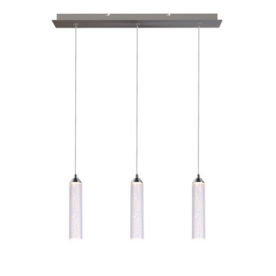 Luminaire suspendu cylindrique à DEL 3 lumières Ardrie