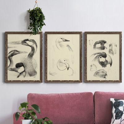 «A Sense of Space I», ensemble de 3 peintures sur toile encadrées