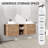 60" Wall Mounted Double Bathroom Vanity with Ceramic Sink-528230583-528230579