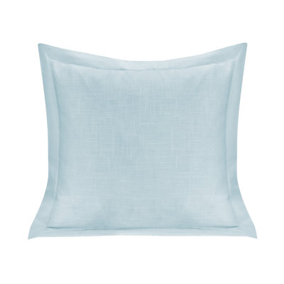 Luna Washed Linen Romantic Shabby Elegance Farmhouse 20x20 inch Single Flanged Throw Pillow