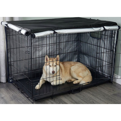 Black Cover for 48-Inch Dog Crate, Designed for Wire Dog Cages