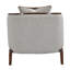 Chaise Houston - caillou / noyer
