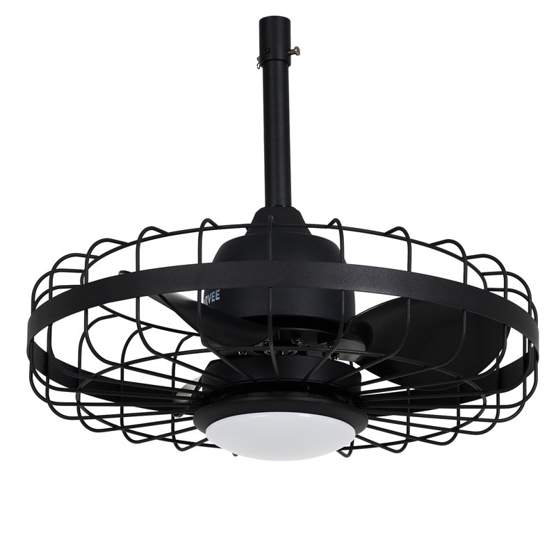 20" Plug in Outdoor Ceiling Fan with Lights and Remote Control Smart App for Outdoor Patio Porch
