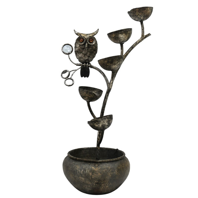 Fontaine cascade de chouettes 35,5 "de hauteur