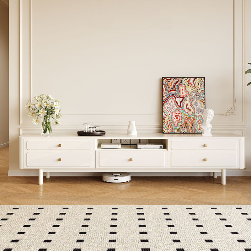 Modern simple TV cabinet, 17.7" H x 70.9" L x 15.7" W
