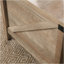Table basse à plateau relevable, finition brune