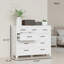 Armoire de rangement en métal blanc à 9 tiroirs avec tiroirs coulissants