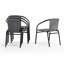 Chaises de restaurant empilables en rotin pour l'intérieur et l'extérieur Arthor par Flash Furniture-21223674