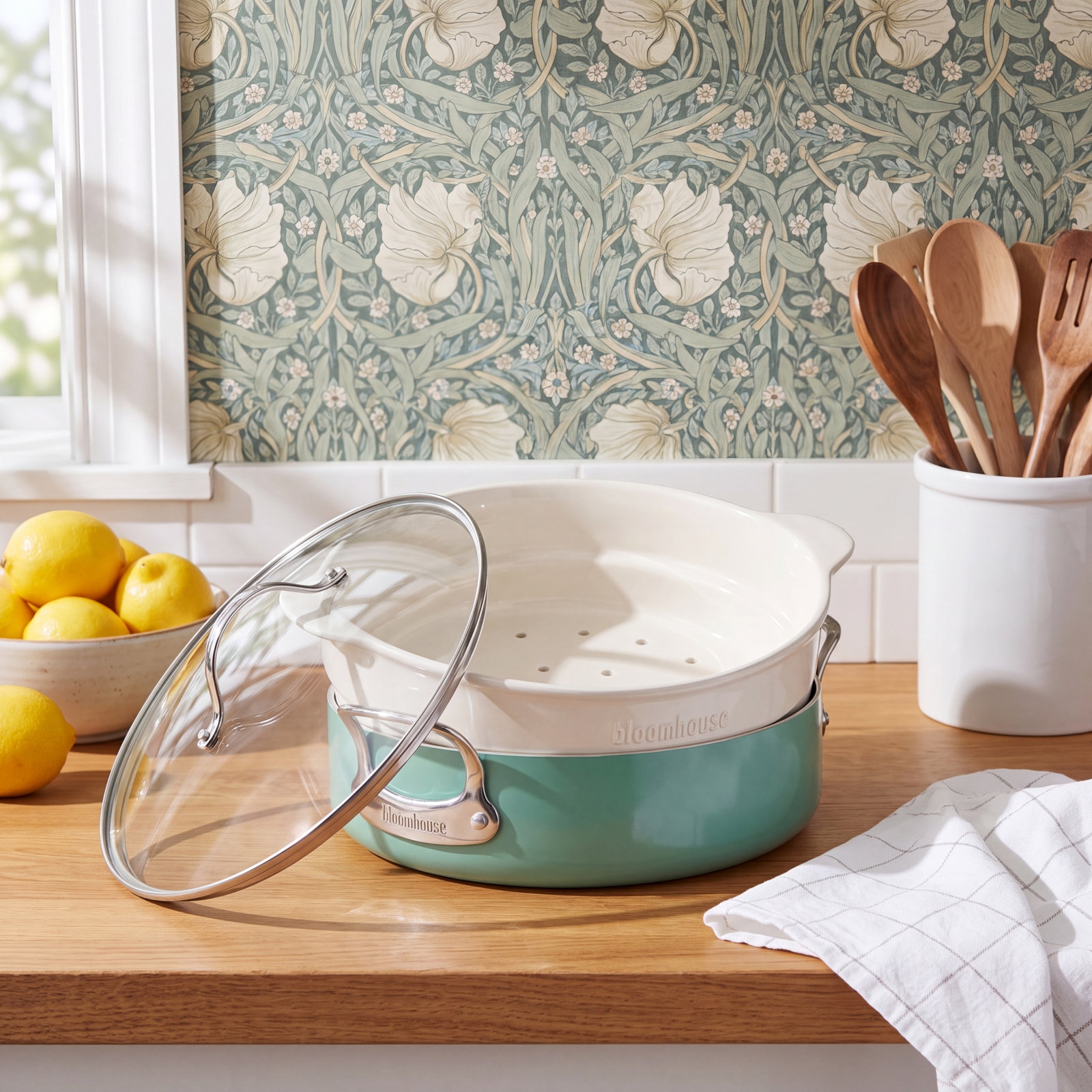 6qt Non-Stick Aluminum Steamer Pot