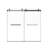 Double Sliding Tub Shower Door
