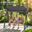 3 Person Porch Swing with Canopy-272567819