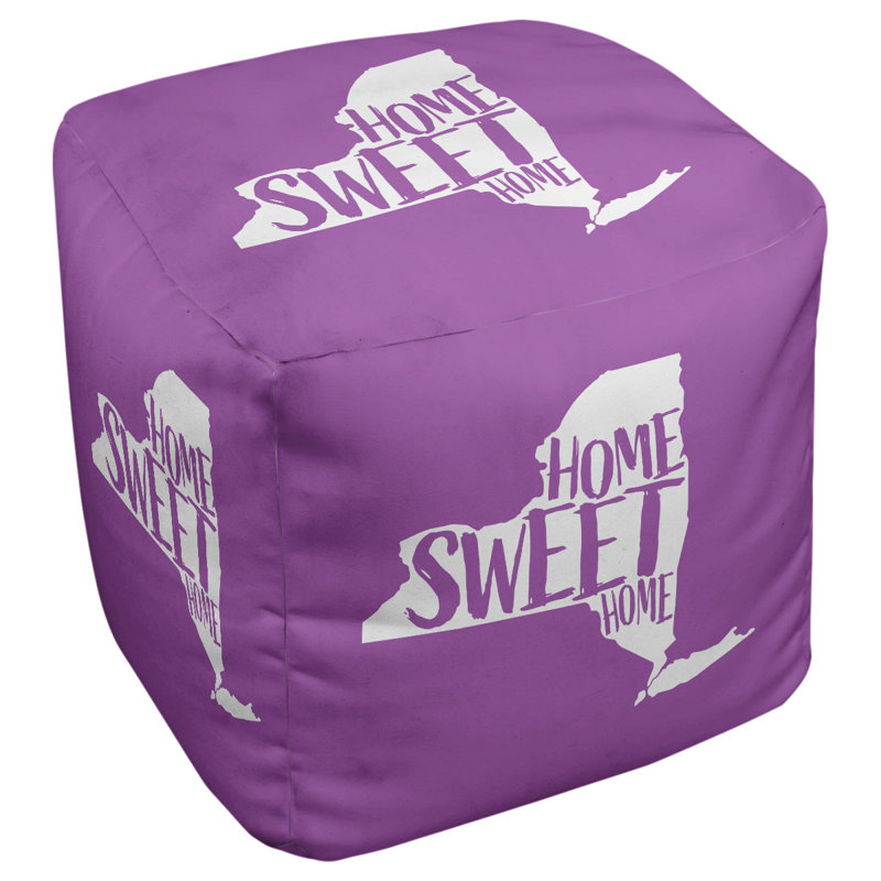 Repose-pieds cube new york home, Violet