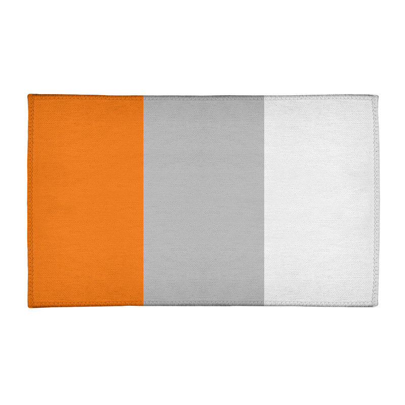 Tapis orange/gris, Rectangle 2 pi x 3 pi