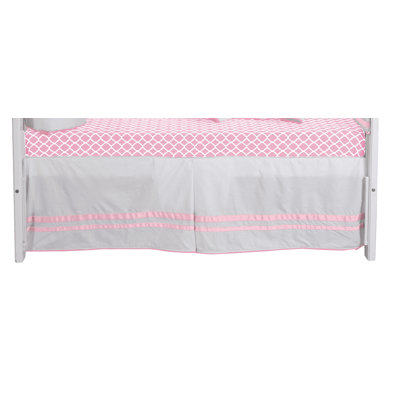 Caravella Striped Crib Dust Ruffle / Skirt