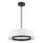 HaloGlow 1-Light Fabric Shade Ring LED Pendant