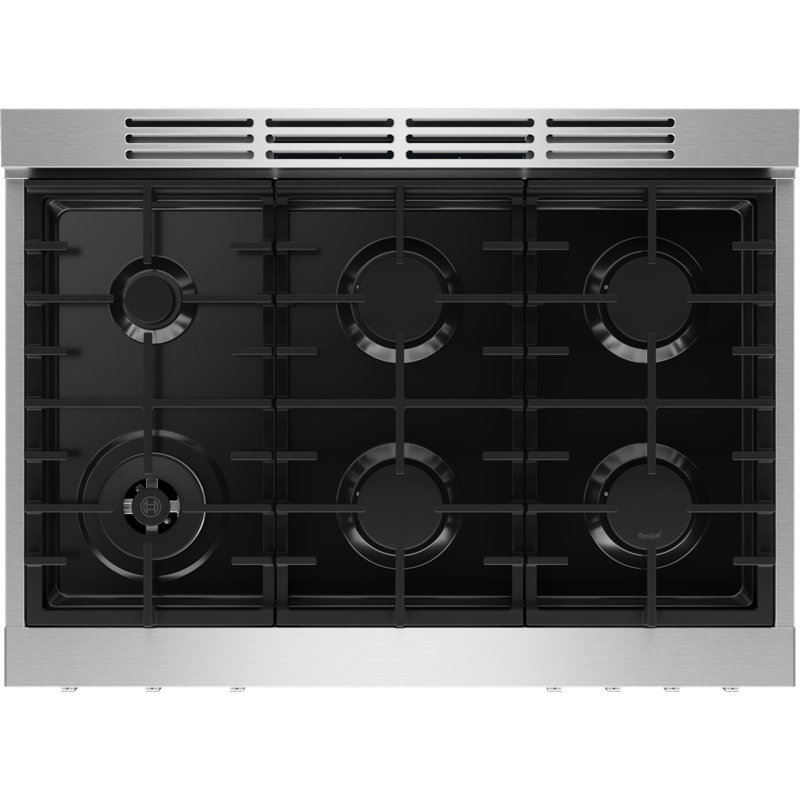 800 Series, 36" Industrial Style Gas Range,  SS