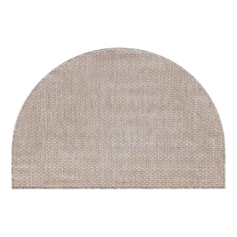 Tapis beige Bembry, Demi-cercle 2 pi 7 po x 4 pi 1 po