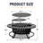 42 Inch 3-in-1 Fire Pit with 2 Grills – Large Outdoor Wood Burning Fireplace for Camping, Picnic & Bonfire, Round Metal Table with Lid for Backyard, Patio & Party