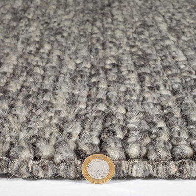 Hoagland Solid Colour Hand Woven Area Rug