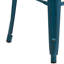 Kai Industrial Style Bar Stool - Set of 4 - Modern Metal Counter or Bar Height-1394825072-1394825077