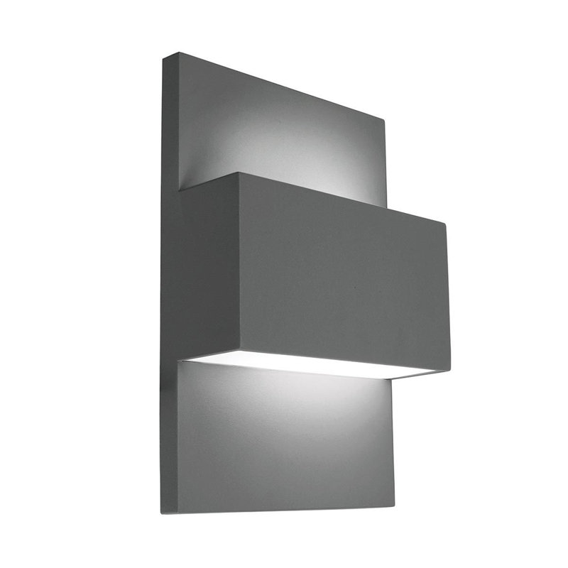 Geneve 1 Light Outdoor Flush Mount, White, 18W Fluorescent
