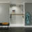 Bella CORE Arctic Mist Tub and Shower Surround with Katrina Design Strip 3-Wall up to 48Dx48Wx48Dx96H