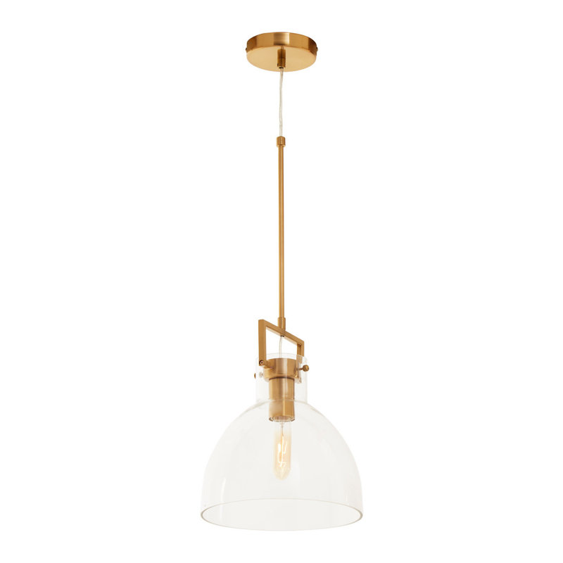 Aerick 1 - Light Gold Bowl Pendant