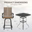 Ensemble de table de bar Alisande pour 4 personnes-1650304491