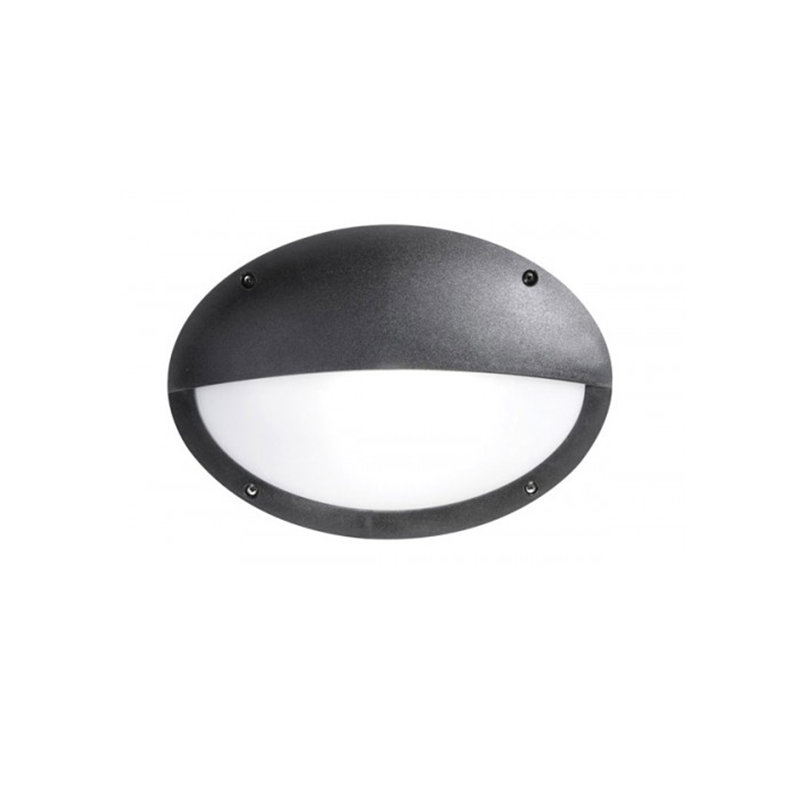 Shabari LED Outdoor Bulkhead Light, Black