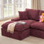Canapé modulaire en L en chenille Boneless-1435157147