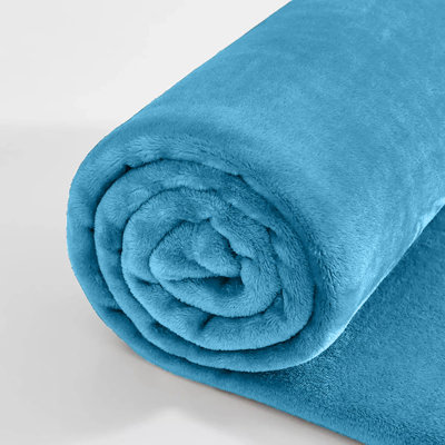 Reversible Mink Faux Fur Plush Fleece Throw/ Blanket