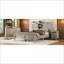 Ensemble de mobilier de chambre à coucher pour grand lit 3 pièces avec tête de lit et rangement Station de charge, table de chevet, commode | Gris ardoise | Panneau de particules-1042347611-1042347613