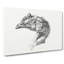 Sketch of a Chickens Head by Jean Bernard - Wrapped Canvas Drawing Print-55318468
