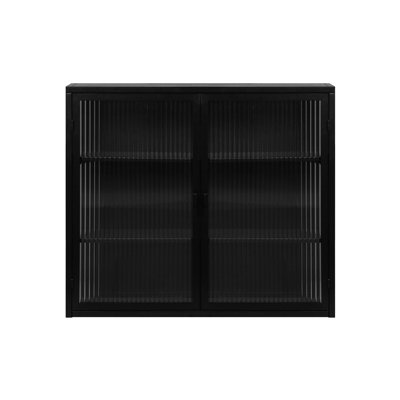 Armoire murale moderne 27,56 po à deux portes avec rangement à trois niveaux
