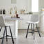 Tabouret de bar en tissu texturé Modern