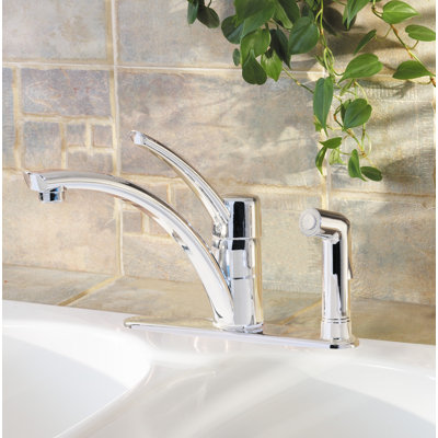 Parisa Single Handle Kitchen Faucet with Side Spray