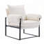 Fauteuil inclinable réglable avec conception ergonomique et pieds carrés dorés, pour le repos, les jeux et la lecture-960105077