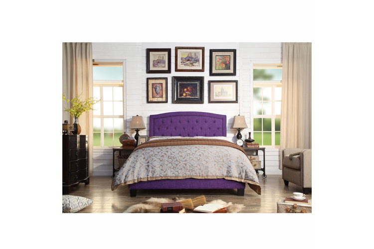 Milo Tufted Upholstered Low Profile Standard Bed