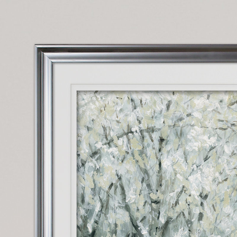 « christmas lane », reproduction de peinture à l’acrylique encadrée, Argent, H 24 po x l 32 po x P 1,5 po