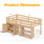 Lit mezzanine bas simple avec lumières à DEL-928289157