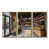 Toile avec cadre flottant or
