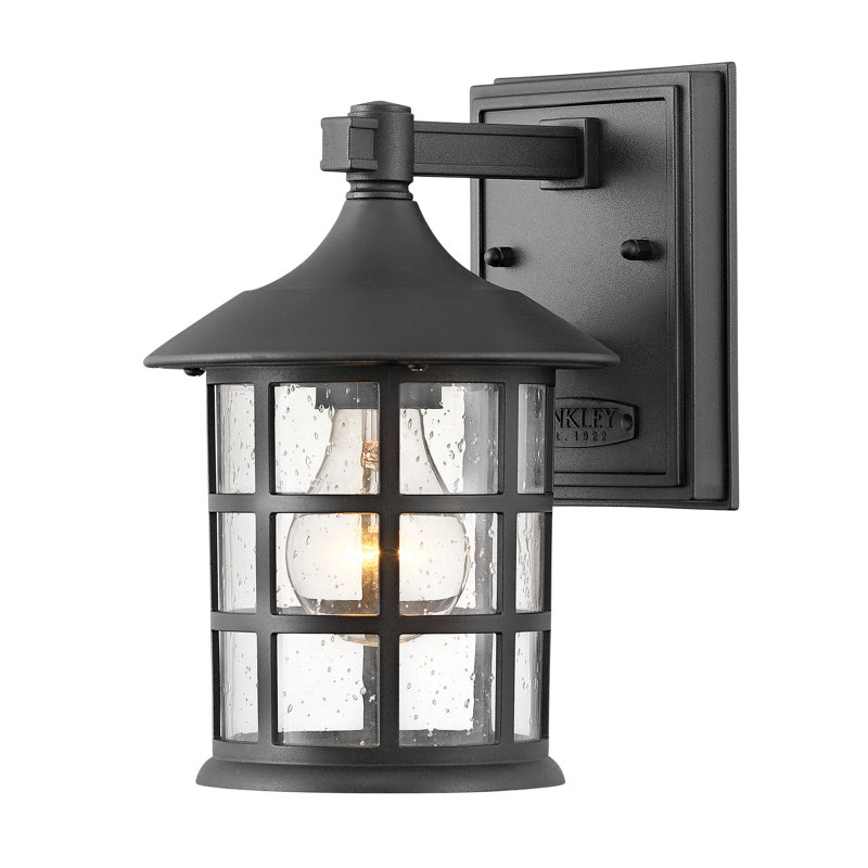 Freeport 1 - Bulb 9.25" H Outdoor Wall Lantern, Textured Black