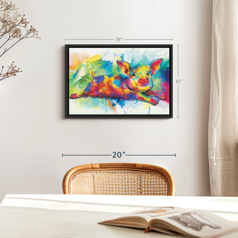 «Porcelet Paint Splash Wall Art», H 13 po x l 19 po