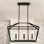 3-Light Black Linear Chandelier Kitchen Island-129161517