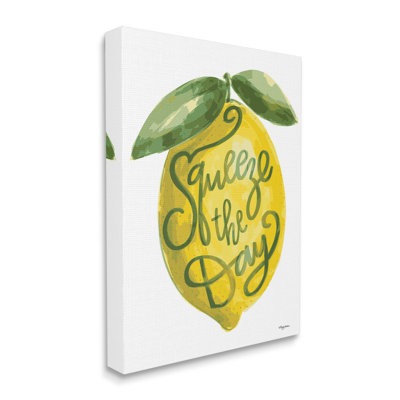 Conception d'art sur toile Minimal Squeeze The Day par Molly Mattin