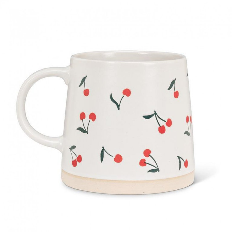 Wide Base With Cherries Mug