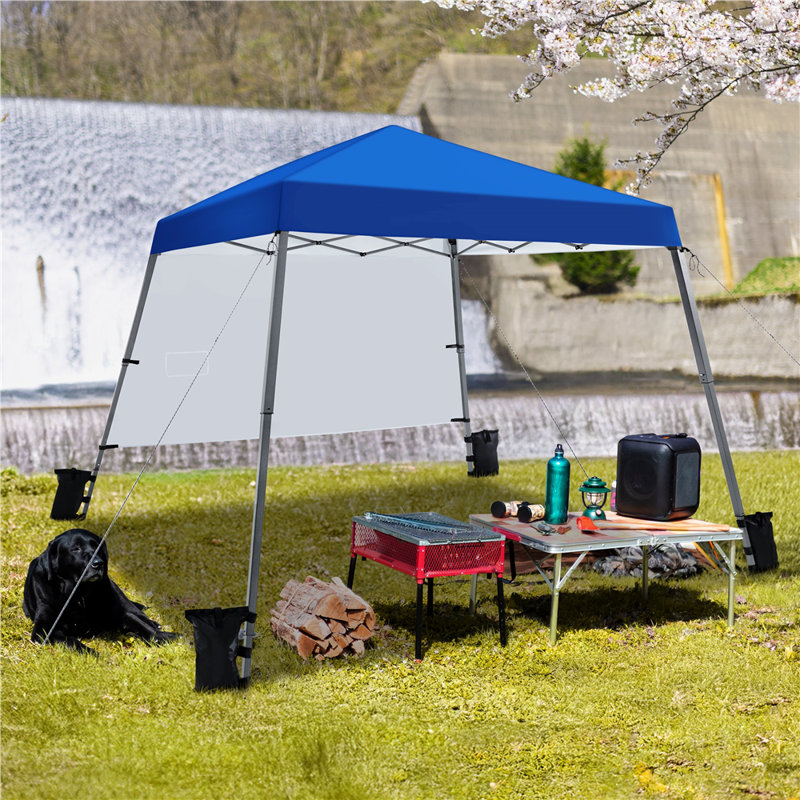 3m x 3m Iron Pop-Up Gazebo, Blue
